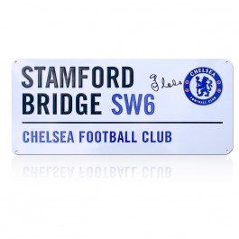 Gianfranco Zola Signed Chelsea Street Sign