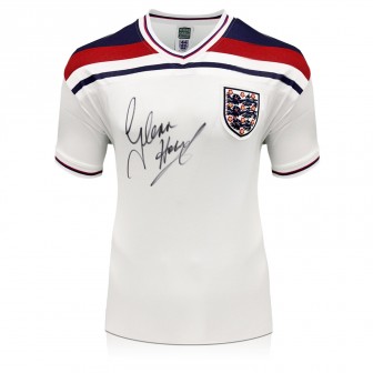 Glenn Hoddle Front Signed England 1982 Football Shirt