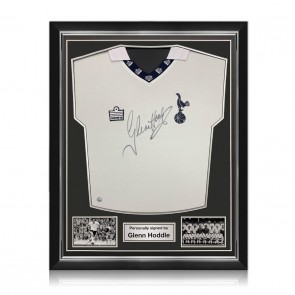 Glenn Hoddle Signed Tottenham Hotspur 1978 Football Shirt. Superior Frame