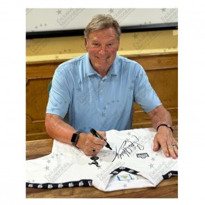 Glenn Hoddle Signed Tottenham Hotspur 1978 Football Shirt. Standard Frame