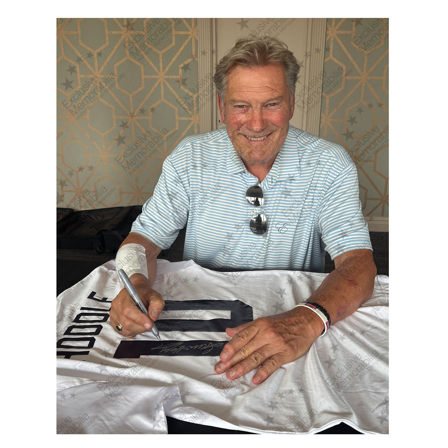 Glenn Hoddle Back Signed Tottenham Hotspur 1981 Home Football Shirt