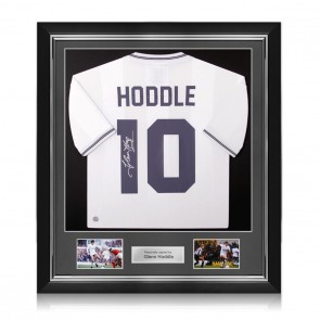 Glenn Hoddle Signed Tottenham Hotspur 1983 Football Shirt: 10. Deluxe Frame