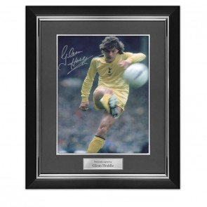 Glenn Hoddle Signed Tottenham Hotspur Football Photo: Cup Final. Deluxe Frame