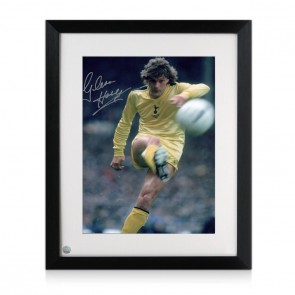 Glenn Hoddle Signed Tottenham Hotspur Football Photo: FA Cup Final. Framed