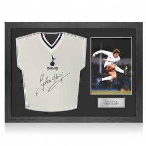 Glenn Hoddle Signed Tottenham Hotspur 1981 Football Shirt. Icon Frame