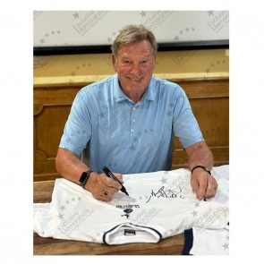 Glenn Hoddle Signed Tottenham Hotspur 1981 Football Shirt. Standard Frame