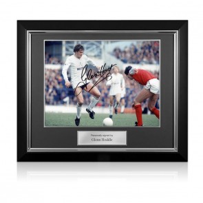Glenn Hoddle Signed Tottenham Hotspur Football Photo: North London Derby. Deluxe Frame
