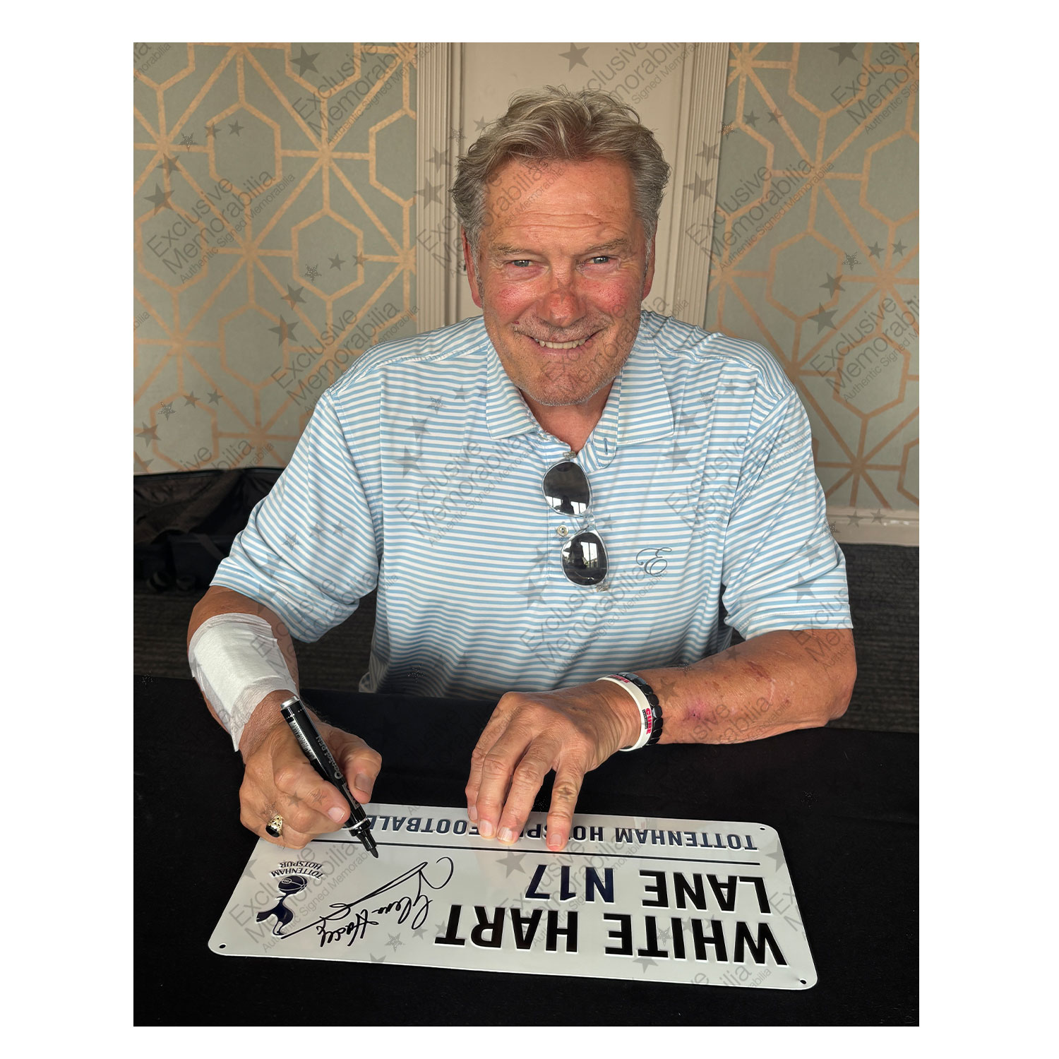 Glenn Hoddle Signed Tottenham Hotspur Street Sign