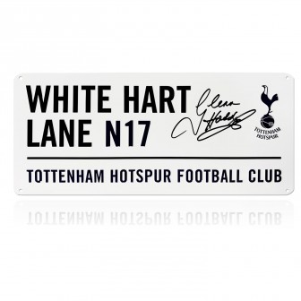 Glenn Hoddle Signed Tottenham Hotspur Street Sign