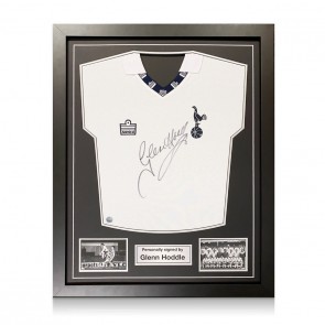 Glenn Hoddle Signed Tottenham Hotspur 1978 Shirt. Standard Frame