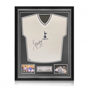 Glenn Hoddle Signed Tottenham Hotspur 1981 Shirt. Superior Frame