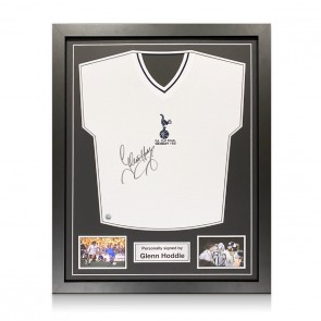 Glenn Hoddle Signed Tottenham Hotspur 1981 Shirt. Standard Frame