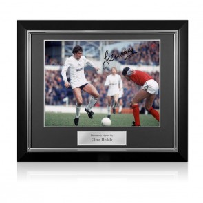 Glenn Hoddle Signed Tottenham Hotspur Photo: North London Derby. Deluxe Frame
