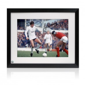 Glenn Hoddle Signed Tottenham Hotspur Photo: North London Derby. Framed