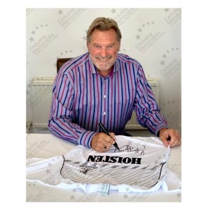 Glenn Hoddle Signed Tottenham Hotspur 1986 Shirt. Deluxe Framed