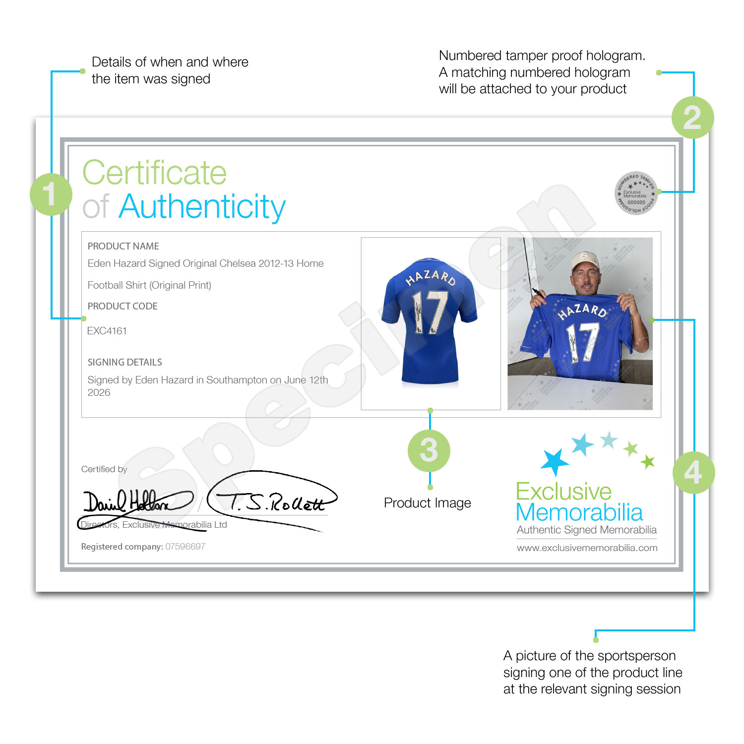 Eden Hazard Signed Original Chelsea 2012-13 Football Shirt (Original Printing)