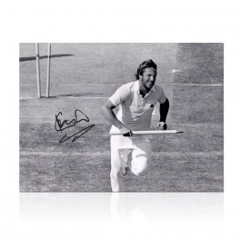 Ian Botham Signed England Cricket Photo: Ashes Hero
