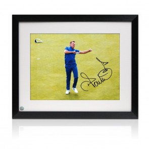 Ian Poulter Signed Ryder Cup Photo: 18th Hole Celebration. Framed