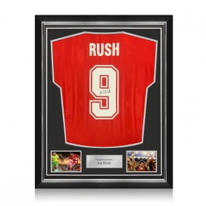 Ian Rush Back Signed Liverpool 1985-86 Football Shirt: 9. Superior Frame