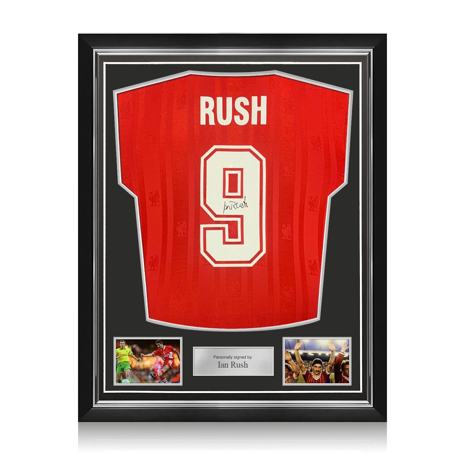 Ian Rush Back Signed Liverpool 1985-86 Football Shirt. Superior Frame