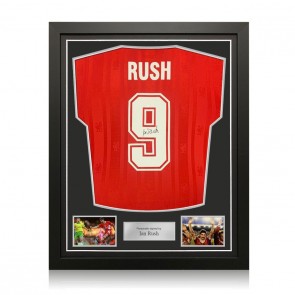 Ian Rush Back Signed Liverpool 1985-86 Football Shirt: 9. Standard Frame
