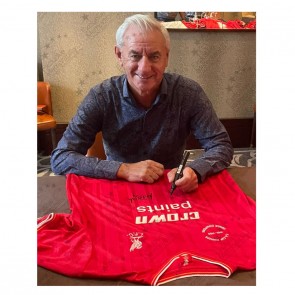 Ian Rush Signed Liverpool 1985-86 Football Shirt. Icon Frame