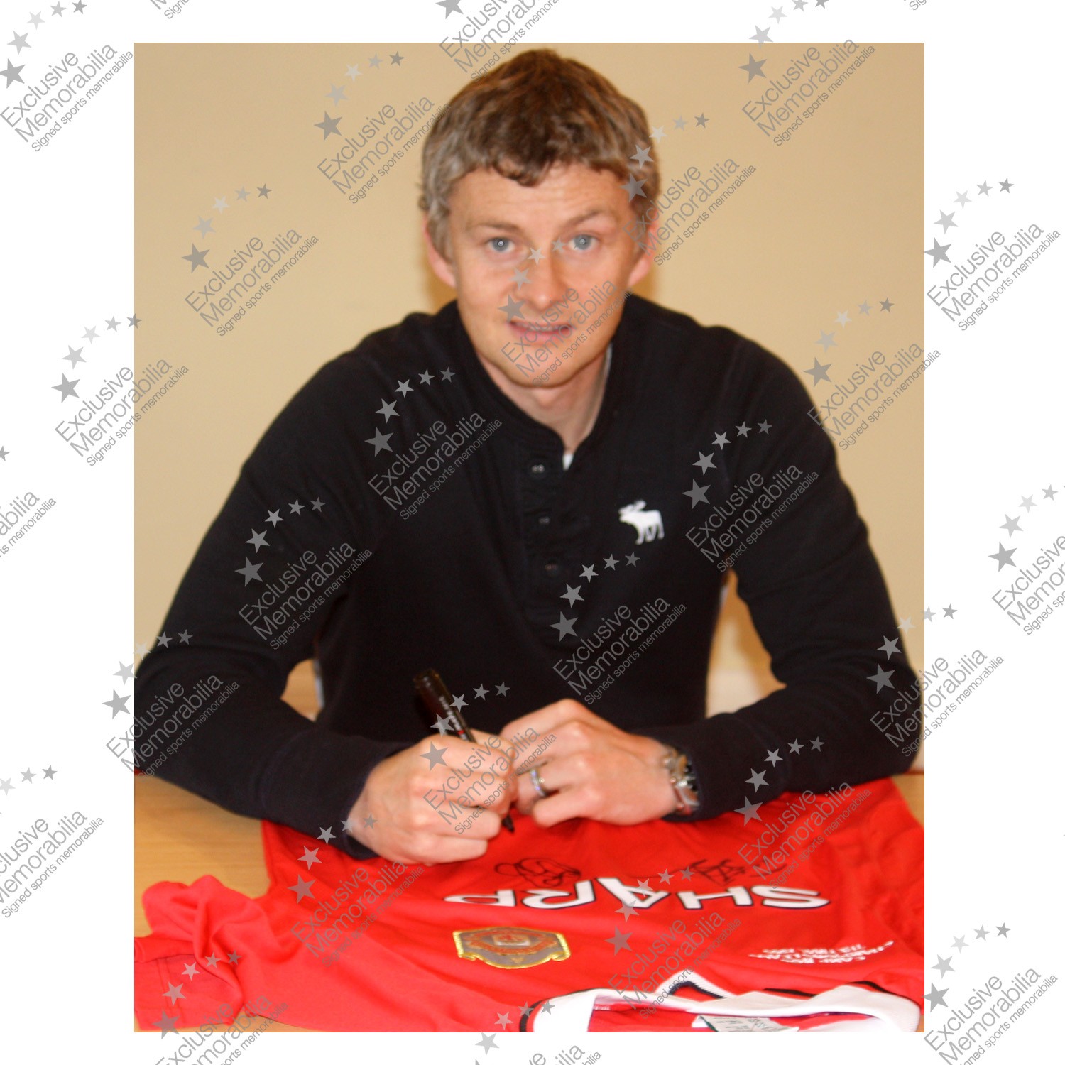 Teddy Sheringham Ole Gunnar Solskjaer Signed 1999 Manchester United Shirt