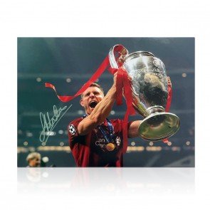 James Milner Signed Liverpool Football Photo: Champions League Trophy