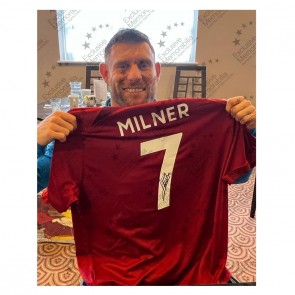 James Milner Signed Liverpool 2022-23 Football Shirt. Standard Frame
