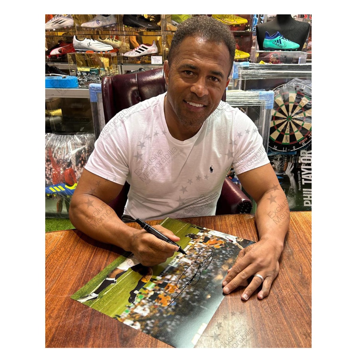 Jason Robinson Signed England Rugby Photo: World Cup Final Try. Framed