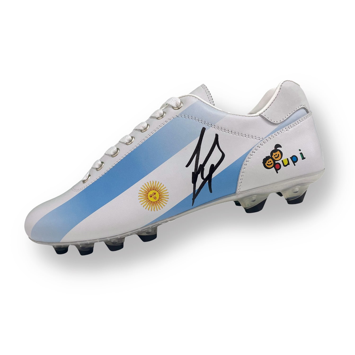 Javier Zanetti Signed Pantofola d'Oro Lazzarini x Pupi FG Albiceleste Football Boot