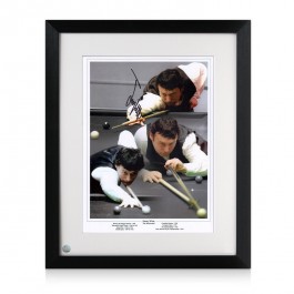 Jimmy White Signed Snooker Photo: The Whirlwind. Framed