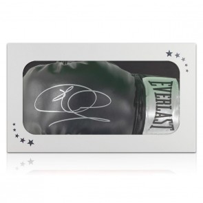 Joe Calzaghe Signed Black Boxing Glove. Gift Box