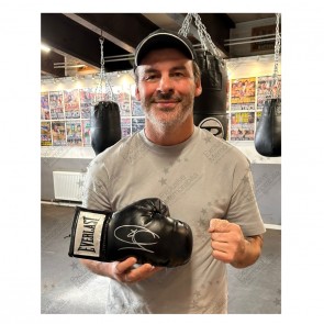 Joe Calzaghe Signed Black Boxing Glove. Gift Box
