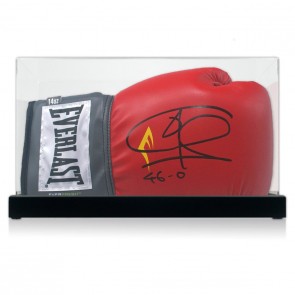 Joe Calzaghe Signed Boxing Glove. Display Case