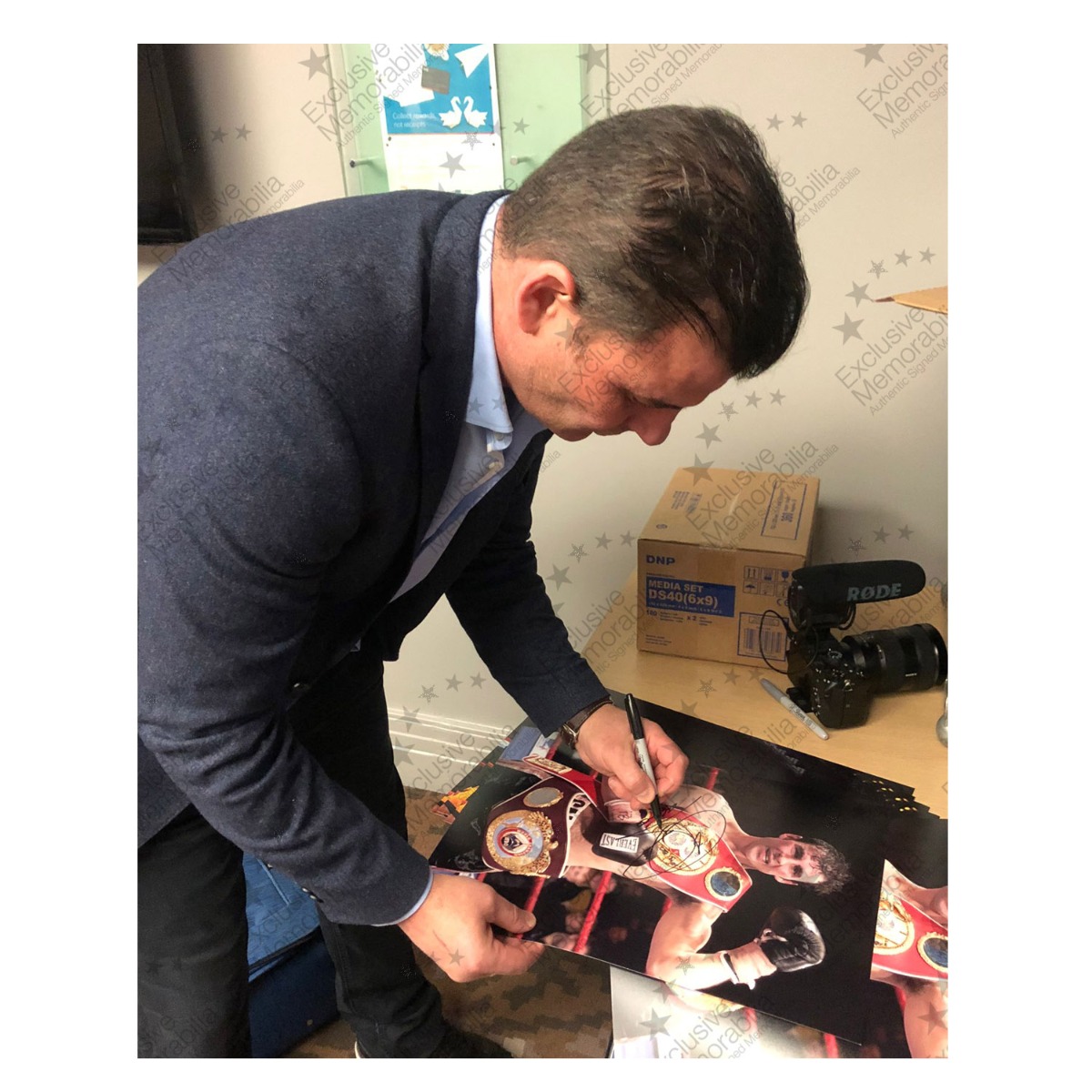Joe Calzaghe Signed Boxing Photo: Champion