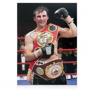 Joe Calzaghe Signed Boxing Photo: Champion