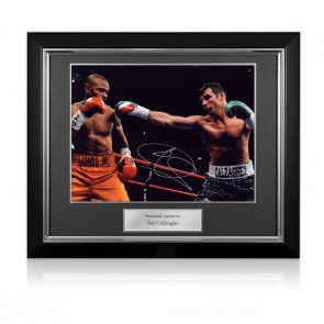  Joe Calzaghe Signed Boxing Photo : Calzaghe vs Jones Jr. Deluxe Frame