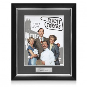 John Cleese Signed Fawlty Towers Poster. Deluxe Frame