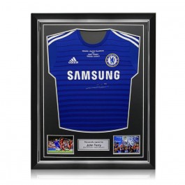 John Terry Signed Chelsea 2014-15 Tribute Football Shirt. Superior Frame