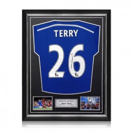 John Terry Signed Chelsea 2014-15 Football Shirt. Superior Frame