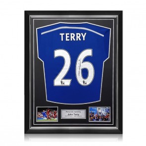 John Terry Signed Chelsea 2014-15 Shirt. Superior Frame