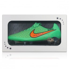 John Terry Signed Match Issue Football Boot: Green - Georgie. Gift Box