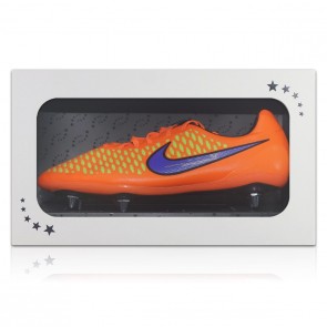 John Terry Signed Match Issue Football Boot: Orange. Gift Box