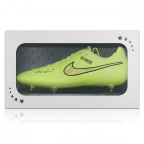John Terry Signed Match Issue Football Boot: Yellow - Georgie. Gift Box