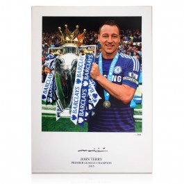 John Terry Signed Chelsea Photo: Premier League Champion