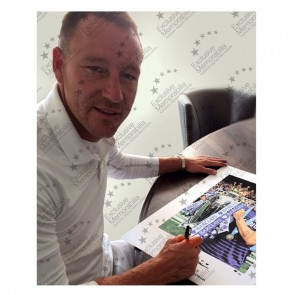 John Terry Signed Chelsea Photo: Premier League Champion. Framed