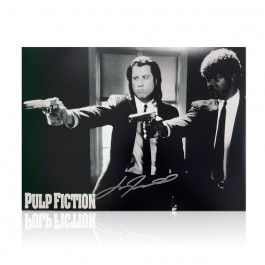 John Travolta Signed Pulp Fiction Film Poster: Divine Intervention