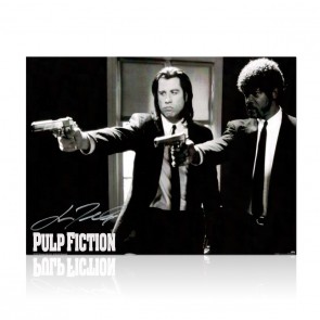 John Travolta Signed Pulp Fiction Poster: Divine Intervention Scene