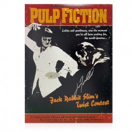 John Travolta Signed Pulp Fiction Film Poster: The Twist Contest
